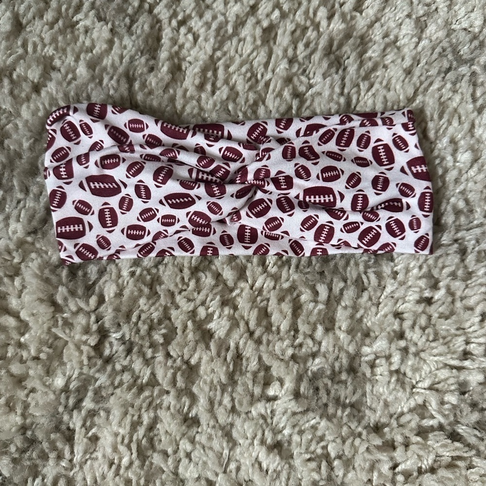 Football Tie Head Band
